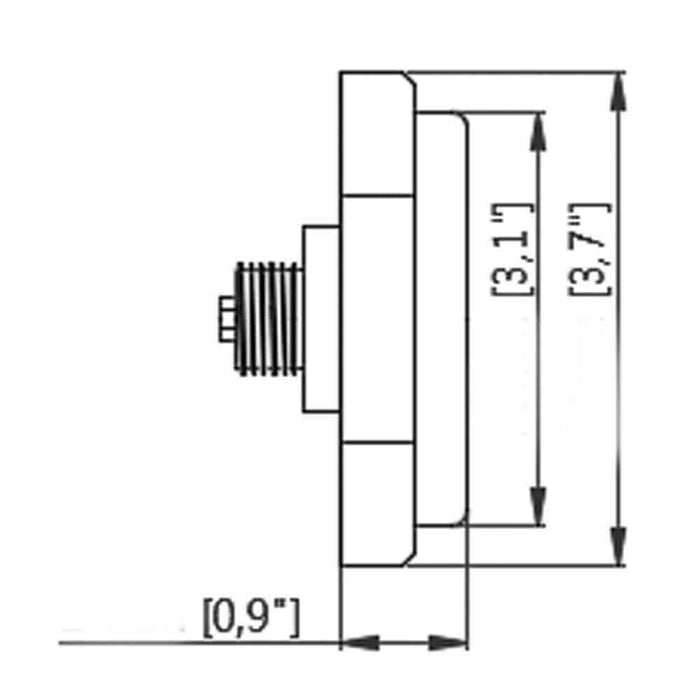 9 Watt Large LED Drain Plug Light, RGB Multi-Color