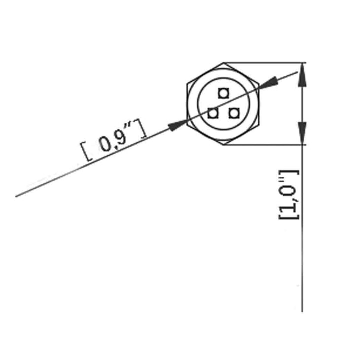 3.5 Watt Small LED Drain Plug Light, White