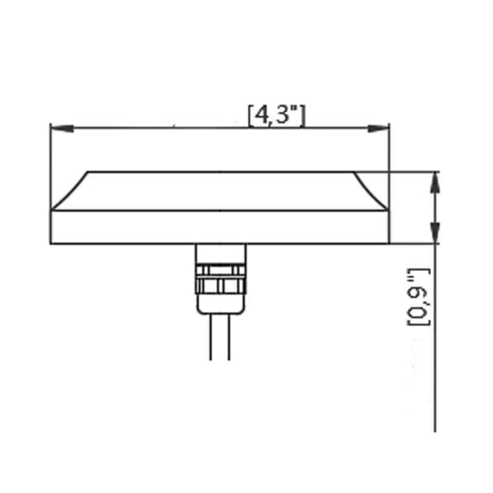 18W Underwater Transom LED Light, White