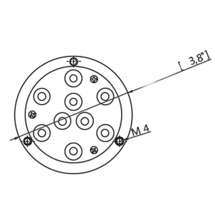 17W Underwater Transom LED Light, RGB Multi-Color