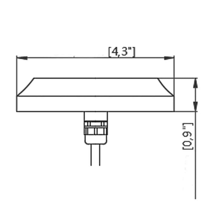 36W Underwater Transom LED Light, RGBW Multi-Color